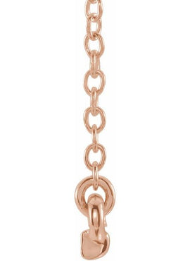 14K Yellow Gold .07 CTW Petite Natural Diamond Bar 16-18