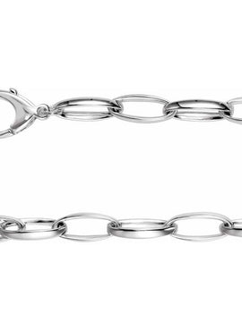 Sterling Silver 7.25 mm Oval Cable 8