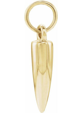 14K White Gold Geometric Pendant
