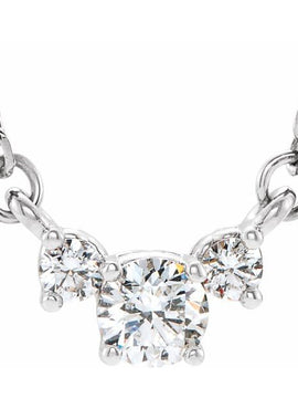 14K White Gold 1/3 CTW Natural Diamond 16-18
