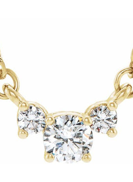 14K White Gold 1/3 CTW Natural Diamond 16-18