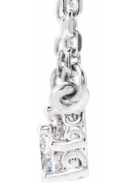 14K White Gold 1/3 CTW Natural Diamond 16-18