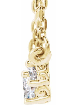 14K White Gold 1/3 CTW Natural Diamond 16-18