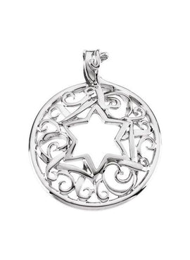 10K Yellow Gold 34x27.5 mm Star of David Pendant