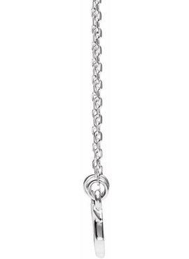 14K White Gold Snake 16-18