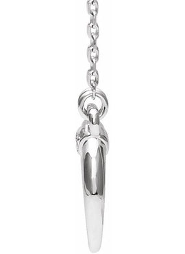 14K White Gold .025 CTW Natural Diamond 16-18