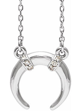 14K White Gold .025 CTW Natural Diamond 16-18