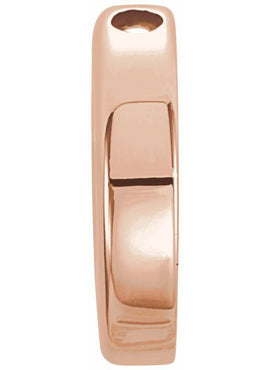 14K Rose Gold 10 mm Circle Slide Pendant