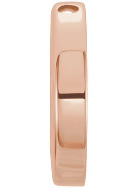14K Rose Gold 10 mm Circle Slide Pendant