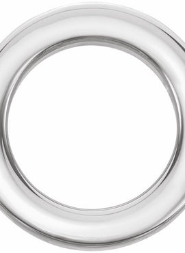 14K Rose Gold 10 mm Circle Slide Pendant