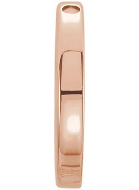 14K Rose Gold 10 mm Circle Slide Pendant
