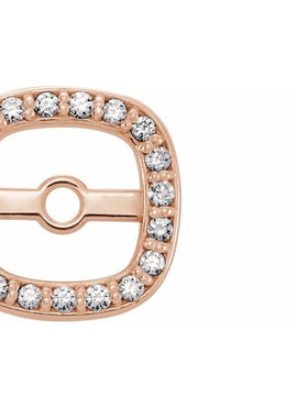 14K White Gold .08 CTW Natural Diamond Halo-Style Earring Jackets
