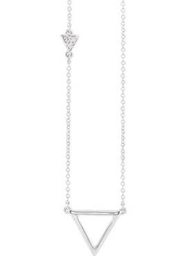 14K Yellow Gold .05 CTW Natural Diamond Triangle 16-18