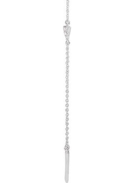 14K Yellow Gold .05 CTW Natural Diamond Triangle 16-18