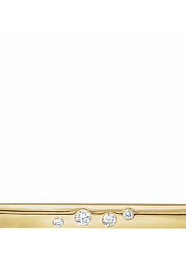 14K Yellow Gold 1/10 CTW Natural Diamond Bar 16-18