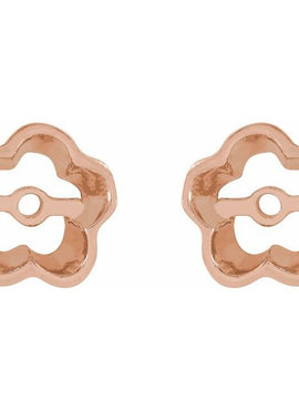 14K Yellow Gold 4.3mm ID Earring Jackets