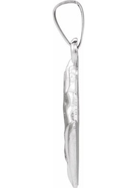 14K Yellow Gold 15.75x13 mm Praying Hands Pendant