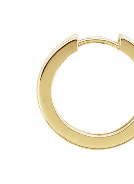 14K White Gold Hinged 18 mm Hoop Earring