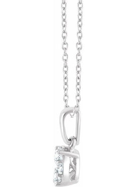 14K White Gold 1/3 CTW Natural Diamond 16-18