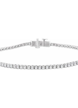 14K White Gold 1 3/4 CTW Natural Diamond Line 7
