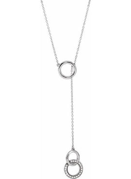 14K Yellow Gold 1/10 CTW Natural Diamond Circle Y 16-18