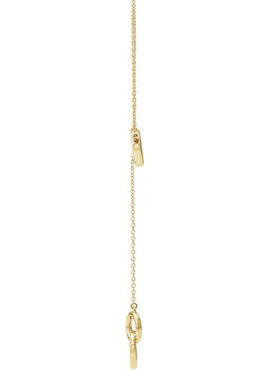 14K Yellow Gold 1/10 CTW Natural Diamond Circle Y 16-18
