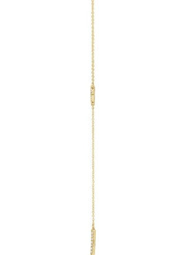 14K Yellow Gold 1/6 CTW Natural Diamond Bar 16-18