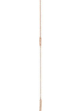 14K Yellow Gold 1/6 CTW Natural Diamond Bar 16-18