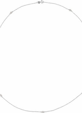 14K White Gold 1/4 CTW Natural Diamond 7-Station 24
