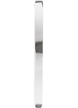 14K White Gold Freeform Pendant