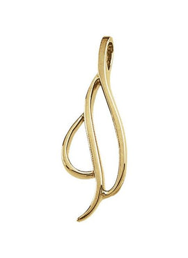 Platinum Freeform Pendant