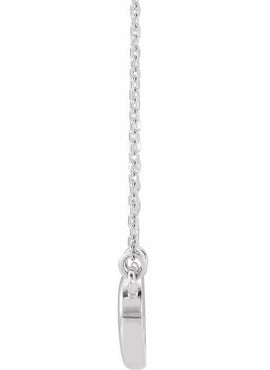 14K White Gold Knot 16-18