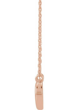 14K White Gold Knot 16-18