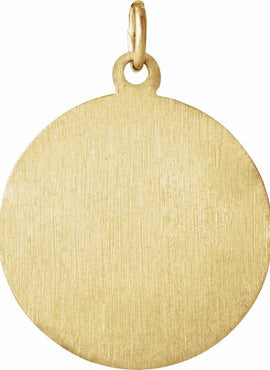 14K Yellow Gold St. Thomas Medal