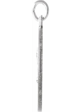 Sterling Silver 22 mm Round St. Matthew Medal 24