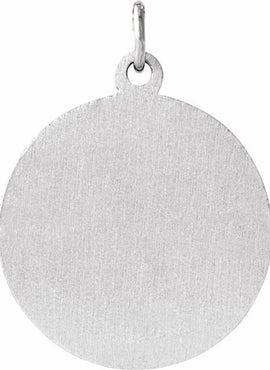 Sterling Silver 22 mm Round St. Matthew Medal 24