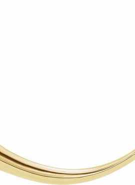 14K White Gold Horn 16-18