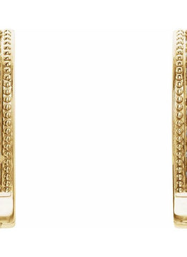14K White Gold 1/8 CTW Natural Diamond 12.5 mm Hoop Earrings
