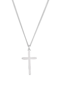 14K Rose Gold 25.7x14 mm Cross Pendant