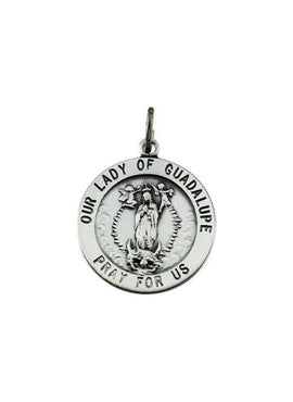 14K Yellow Gold Our Lady of Guadalupe Medal Pendant