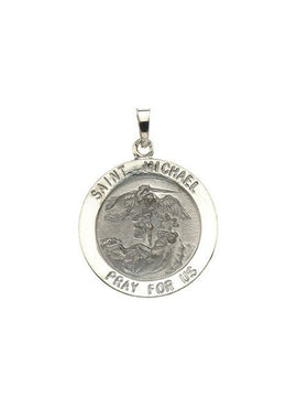 14K Yellow Gold St. Michael Medal Pendant