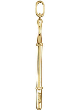 18K Yellow Gold Key Pendant