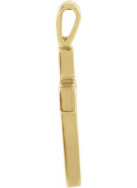 14K Rose Gold Cross Pendant