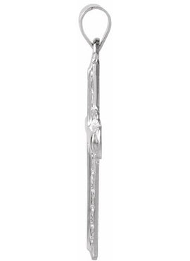 14K Yellow Gold 26x18 mm Cross Pendant