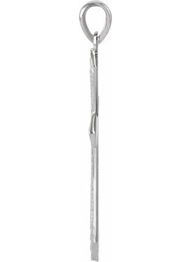 14K Yellow Gold 32x21 mm Cross Pendant