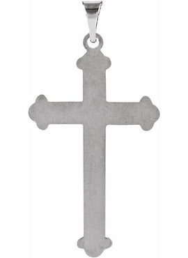 Sterling Silver 27.5x16 mm Cross Pendant