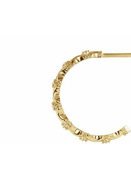 Platinum .04 CTW Natural Diamond Hoop Earrings