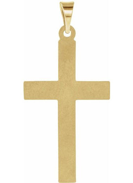 14K Yellow Gold 24x14 mm Cross Pendant