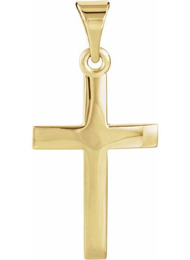 14K Rose Gold Cross Pendant