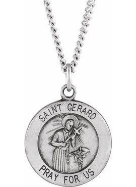 Sterling Silver 15 mm St. Gerard Medal